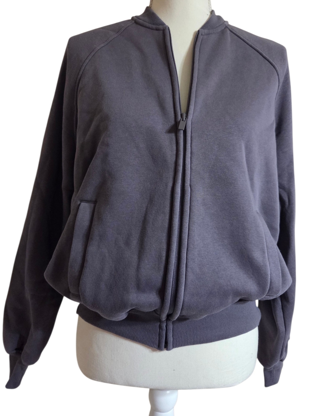 Athletic Works Slate Gray Zip-Up Sweatshirt